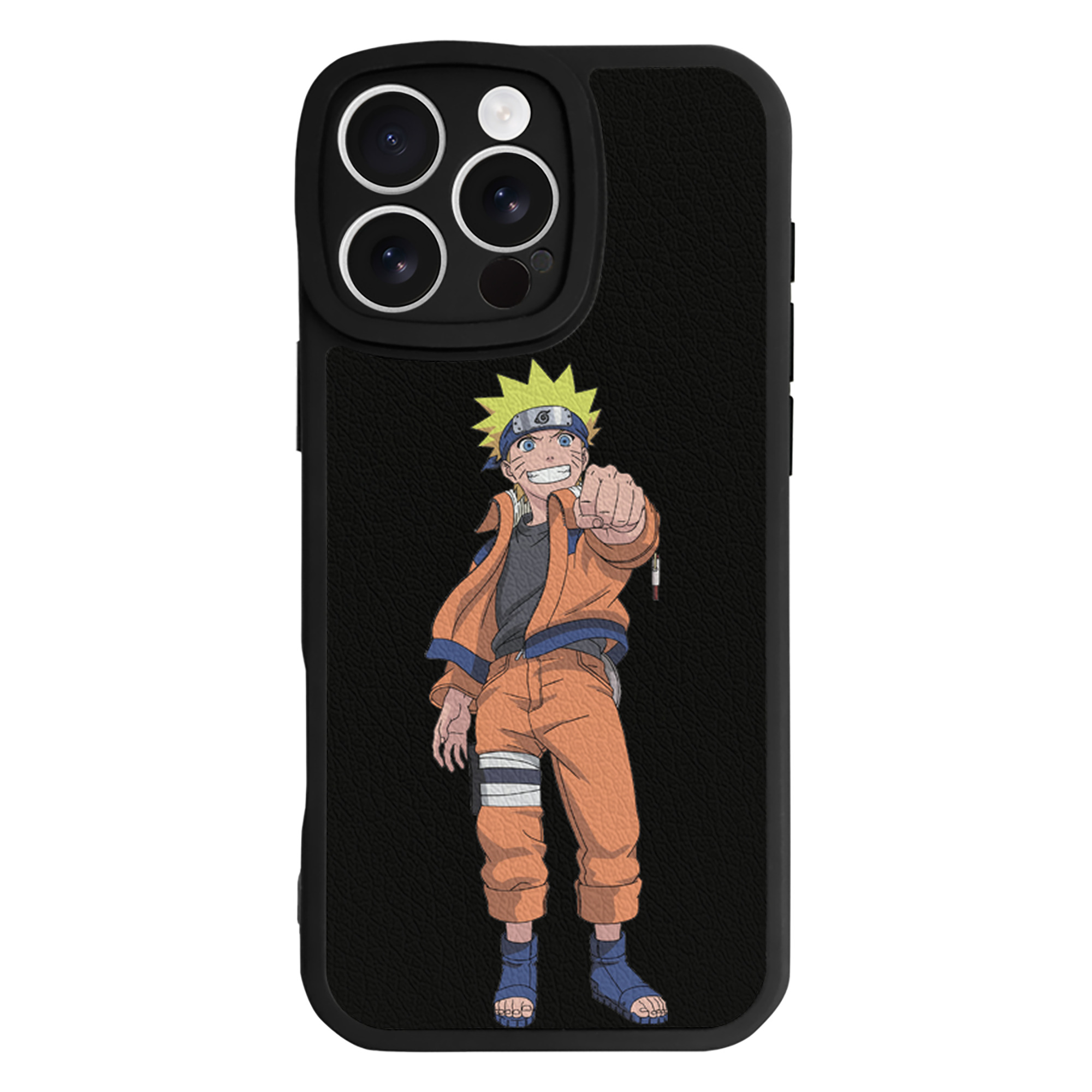 （画像用） NARUTO -ナルト- うずまき ナルト Uzumaki Naruto 【iPhone 16シリーズ対応】シリコンスマホケース（レザー調） 材質：シリコン